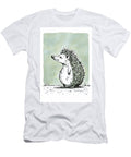 Illustrated Hedgehog Standing in a Field Looking Upwards Wall Art Prints T-Shirt