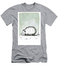 Illustration of a White Hedgehog Wall Art Prints T-Shirt