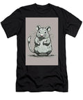 Illustration of an Upright Fluffy Hamster Wall Art Prints T-Shirt