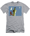 Illustration of Joseph and Virgin Mary Riding Donkey Csa Images T-Shirt