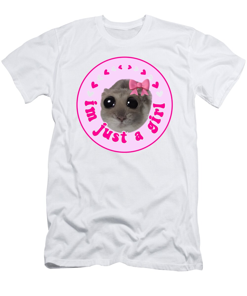 Im Just a Girl Funny Meme Design Rusu Bogdan T-Shirt