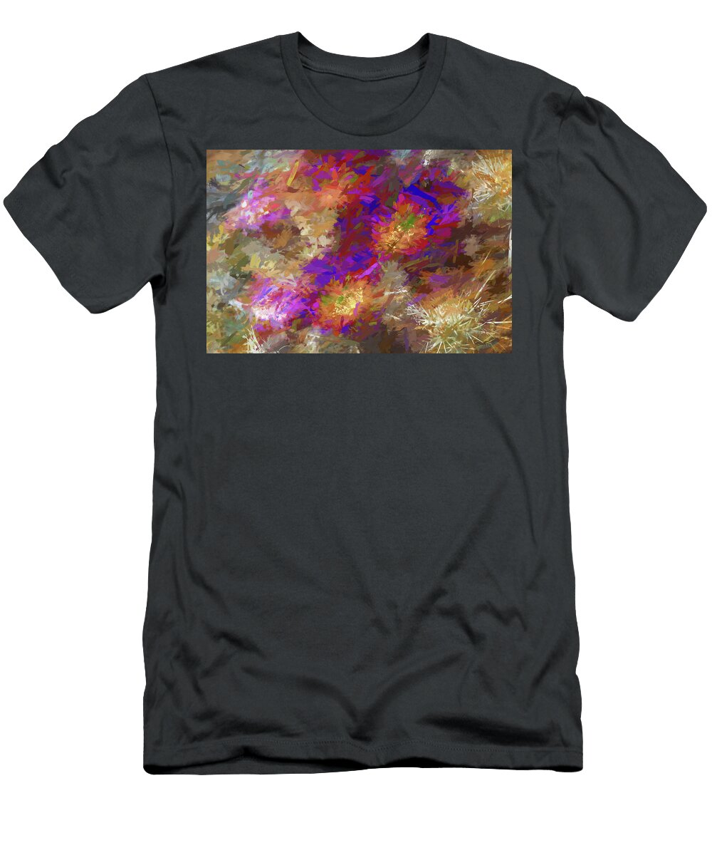 Impressions of Cactus Flowers Peter Tellone T-Shirt