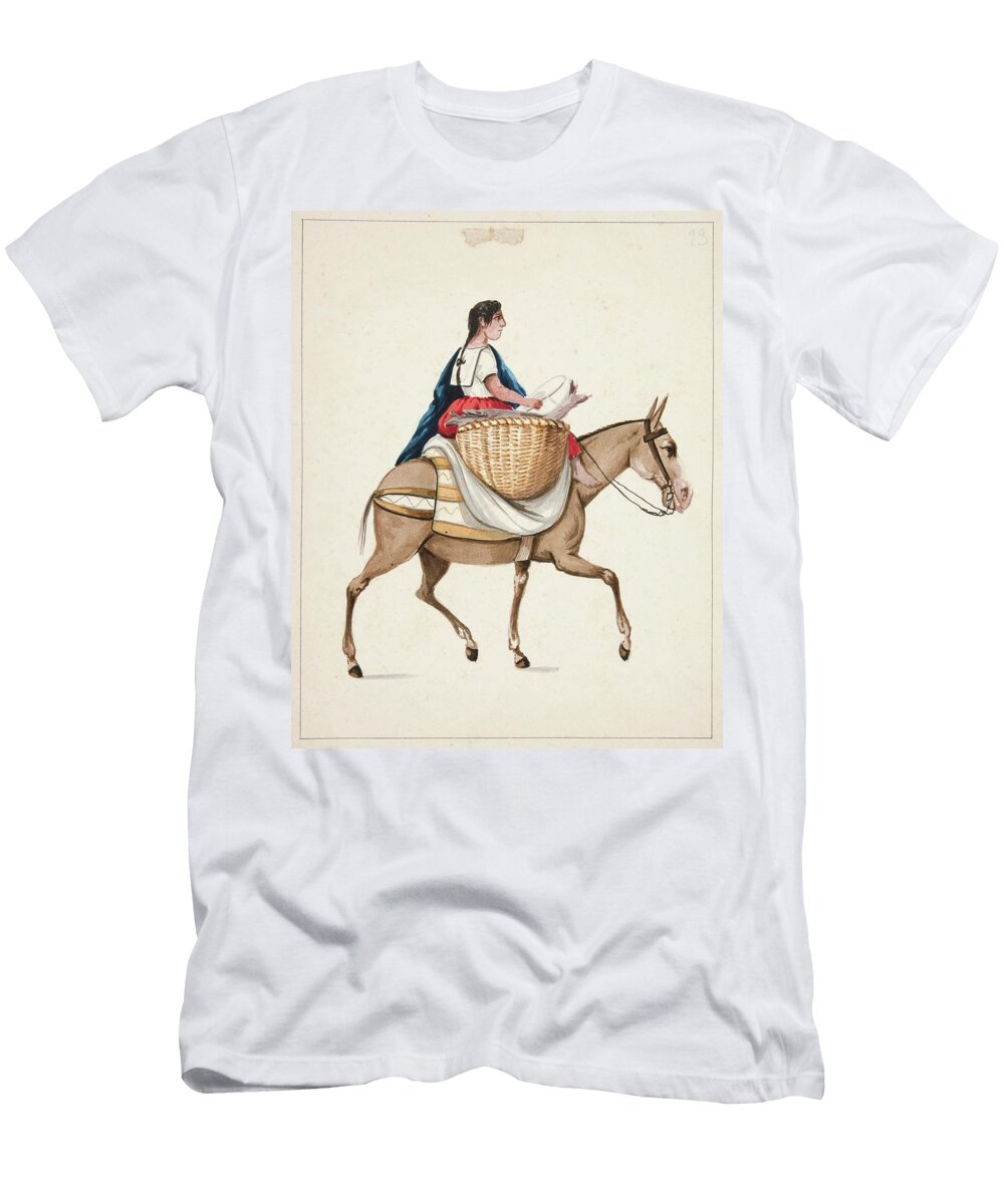 Indian Woman on Horseback Francisco Fierro T-Shirt