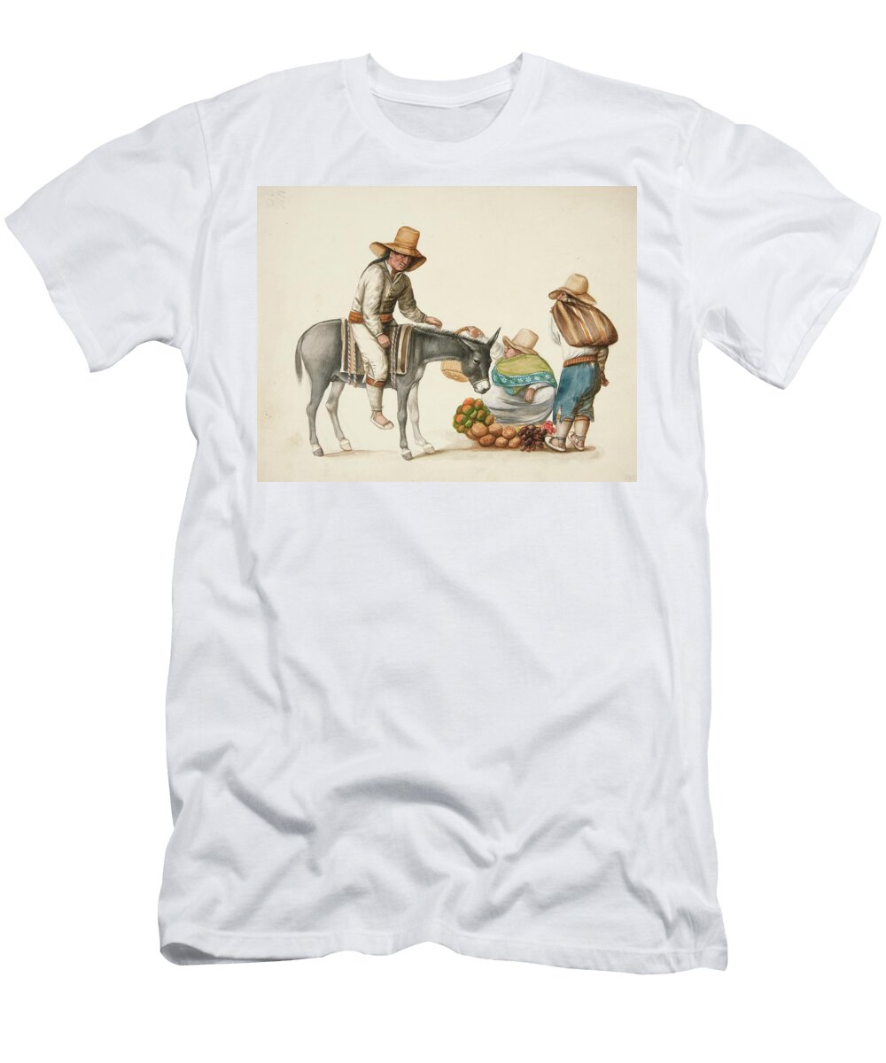 Indian Woman Selling Vegetables Francisco Fierro T-Shirt