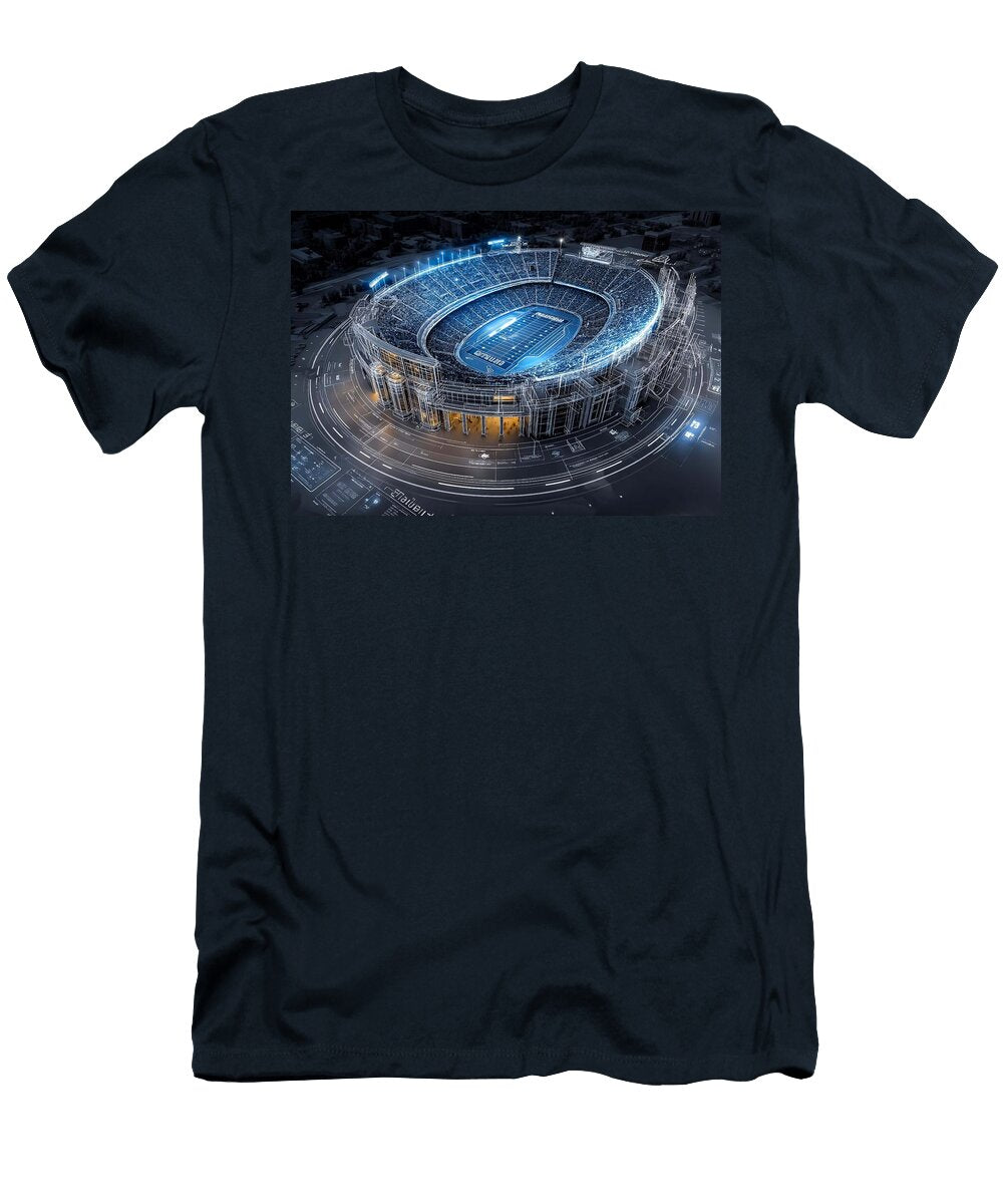 Innovative Stadium Design with Futuristic Architecture Hugo Boyle T-Shirt
