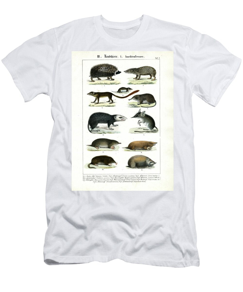Insectivorous Mammals 1851 Lithography C Roth T-Shirt