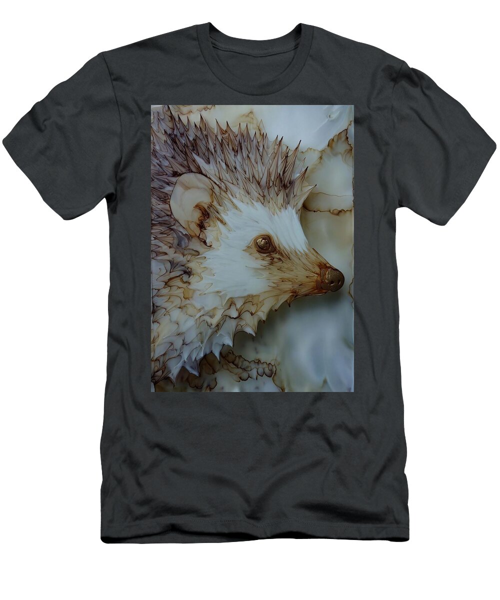 Intricate Hedgehog Portrait Cute Hedgehog Ethereal May Chaney T-Shirt
