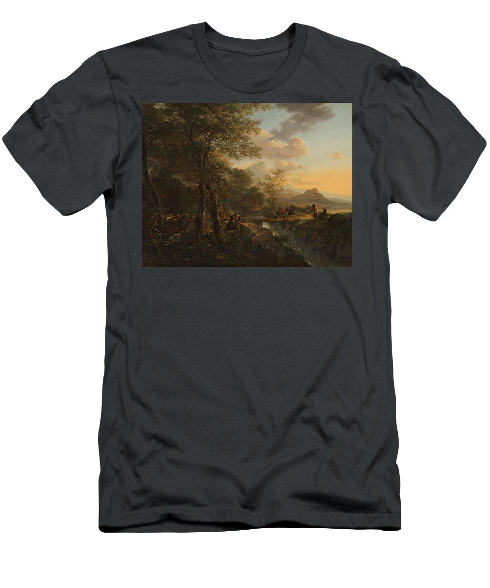 Italian Landscape with a Draughtsman Italian Landscape with Draftsman Jan Both T-Shirt