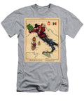 Italy Map1868 William Harvey T-Shirt