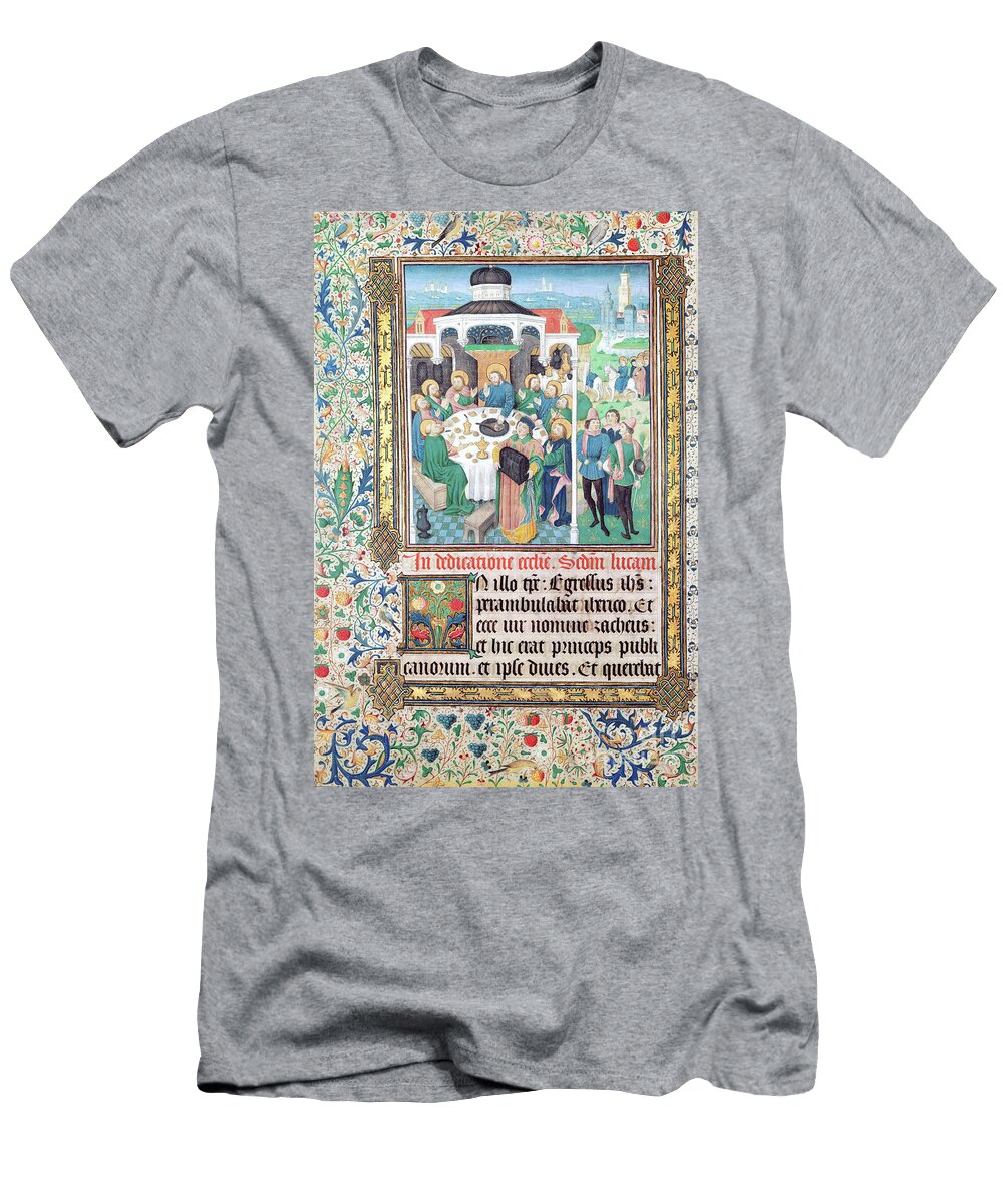 Jesus Eating At the House of the Tax Collector Zacchaeus and the Entry Into Jerusalem French School T-Shirt
