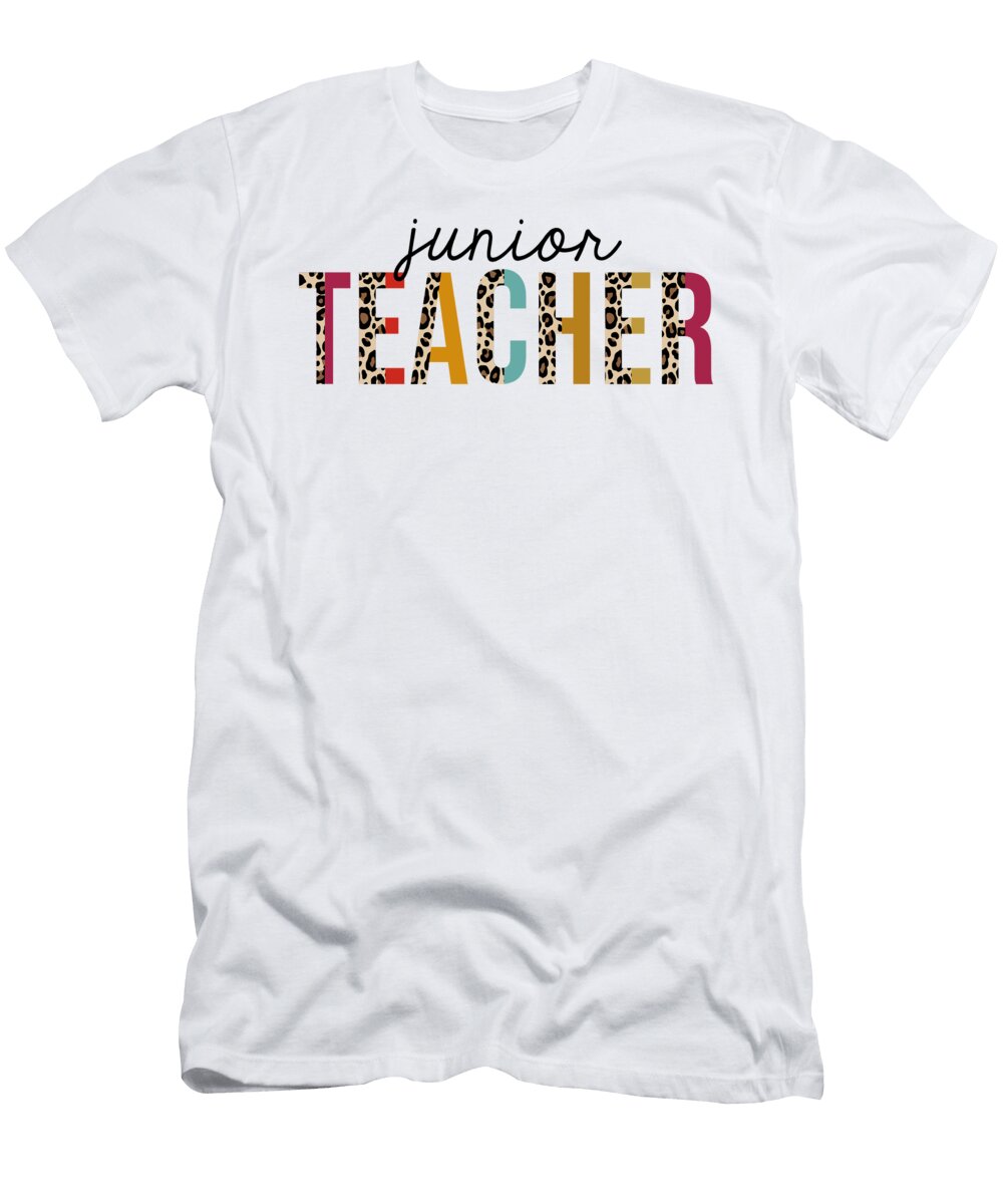 Junior Teacher Leopard Print Funny Jensen Cena T-Shirt