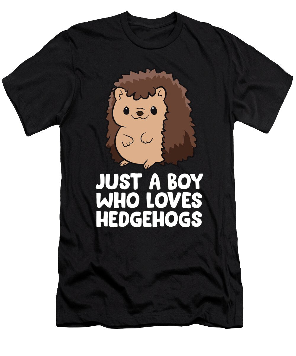 Just a Boy Who Loves Hedgehogs Eq Designs T-Shirt