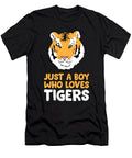 Just a Boy Who Loves Tigers Cute Tiger Eq Designs T-Shirt