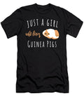 Just a Girl Guinea Pigs Rodent Moon T-Shirt