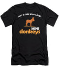 Just a Girl Miniature Pet Lover Mini Donkeys Design Jacob Hughes T-Shirt