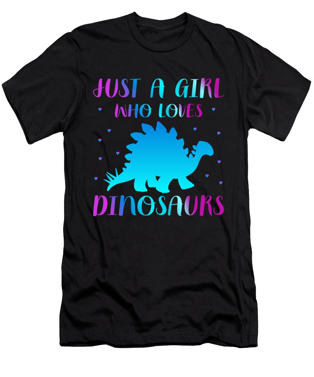 Just a Girl Who Loves Dinosaurs Gift Matthias Damm T-Shirt