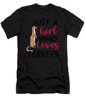 Just a Girl Who Loves Ferrets Domestic Animal Gift Haselshirt T-Shirt