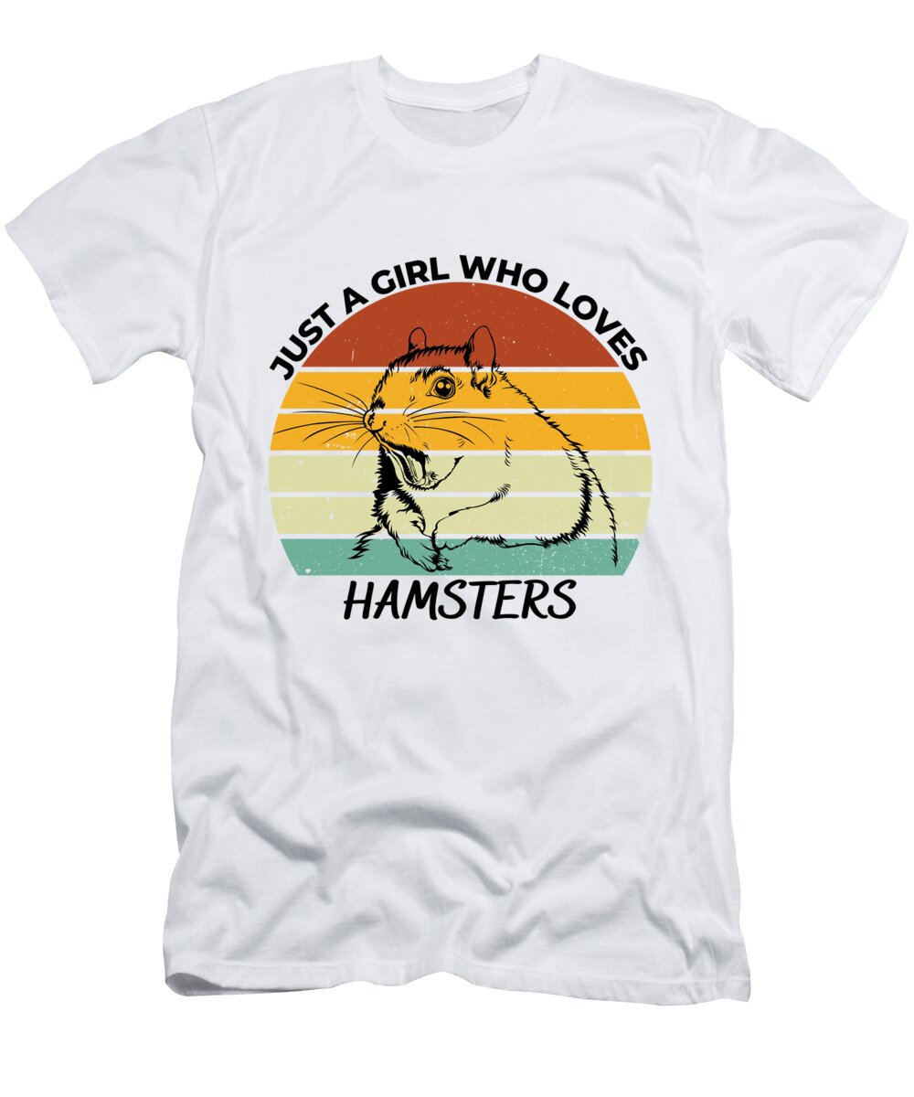 Just a Girl Who Loves Hamsters Chomper Designs T-Shirt