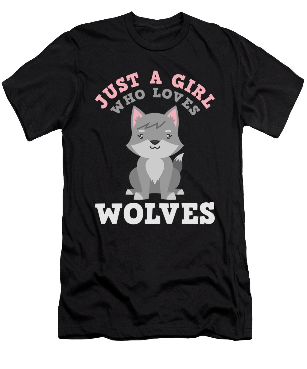 Just a Girl Who Loves Wolves Bi Nutz T-Shirt