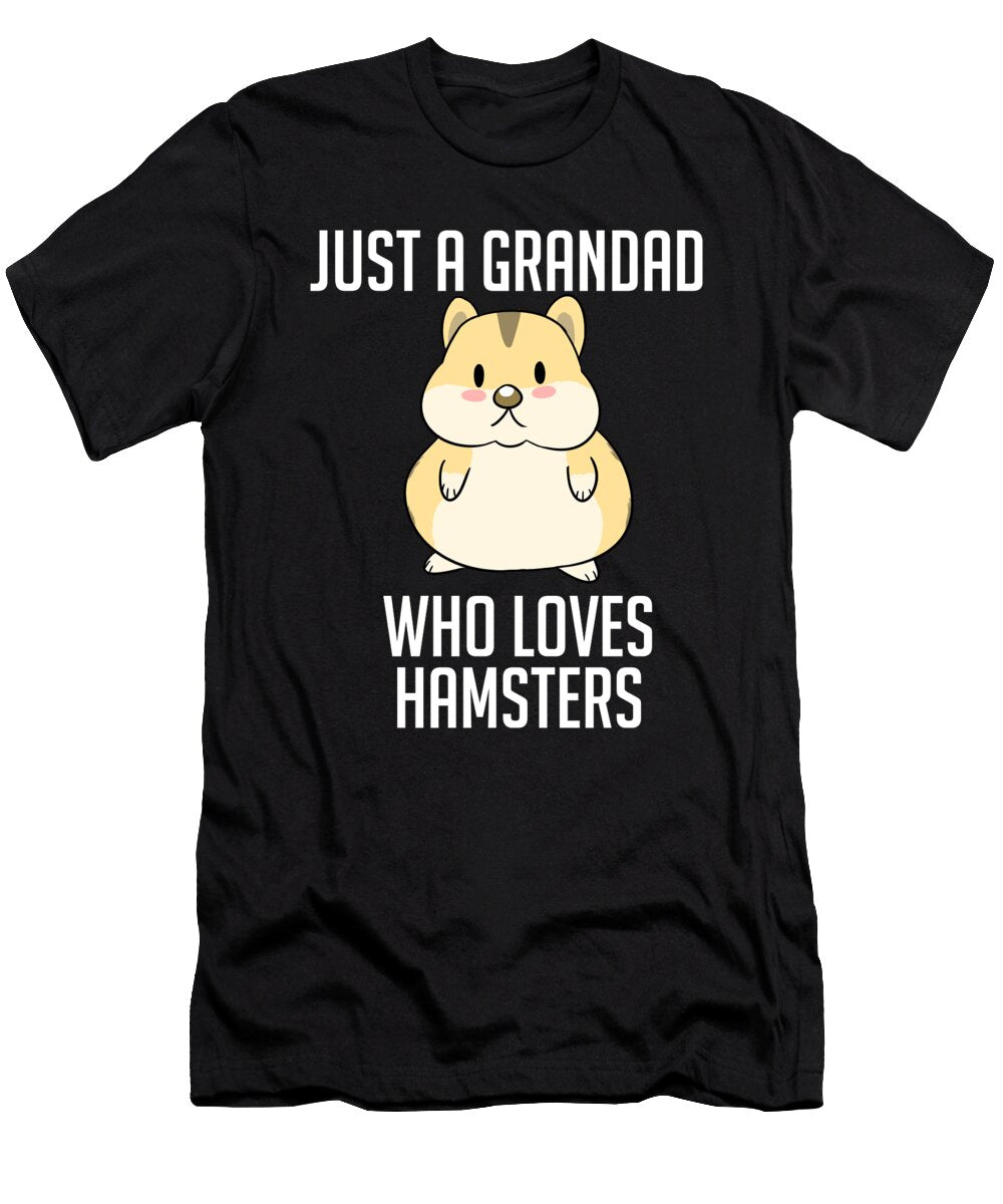 Just a Grandad Who Loves Hamsters Funny Hamster Pet Cynto T-Shirt