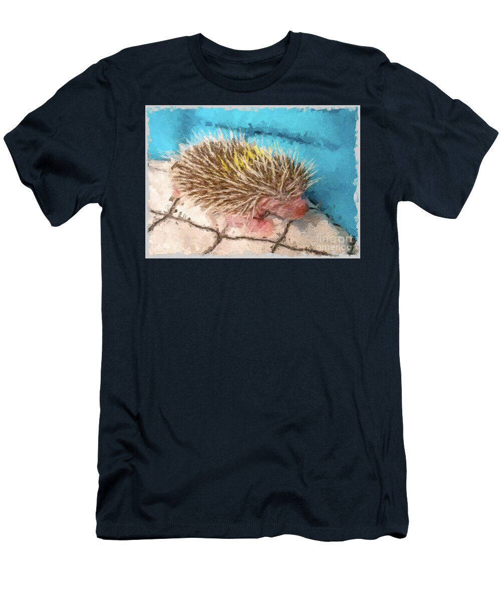 Juvenile Desert Hedgehog Enhanced Av4 Historic Illustrations T-Shirt