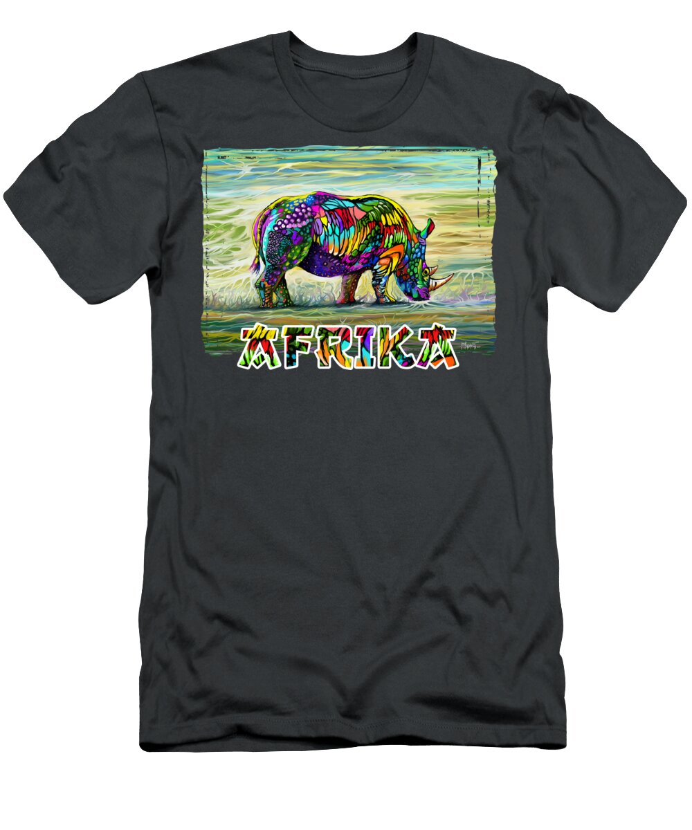 Kaleidoscope Rhino Anthony Mwangi T-Shirt