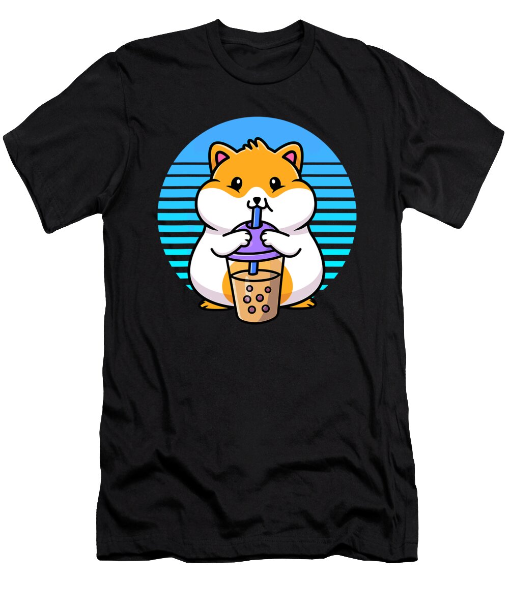 Kawaii Cute Boba Hamster Taro Bubble Pearl Milk Tea 1 T-Shirt