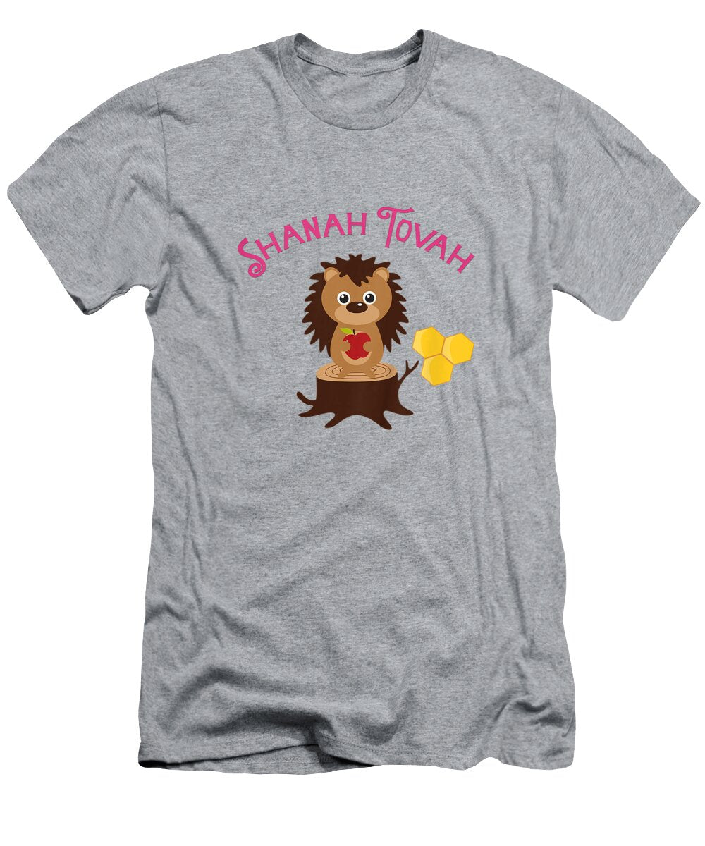 Kids Rosh Hashanah Hedgehog Shanah Tovah Jewish Kids N Girls Devyn1peggy T-Shirt