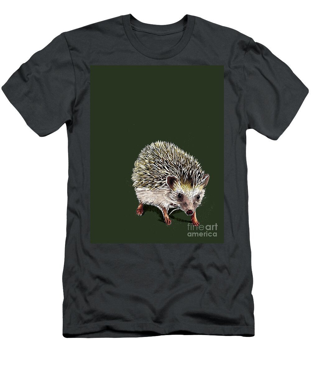 Kimchi the Hedgehog on Forest Green 2020 Mike Davis T-Shirt