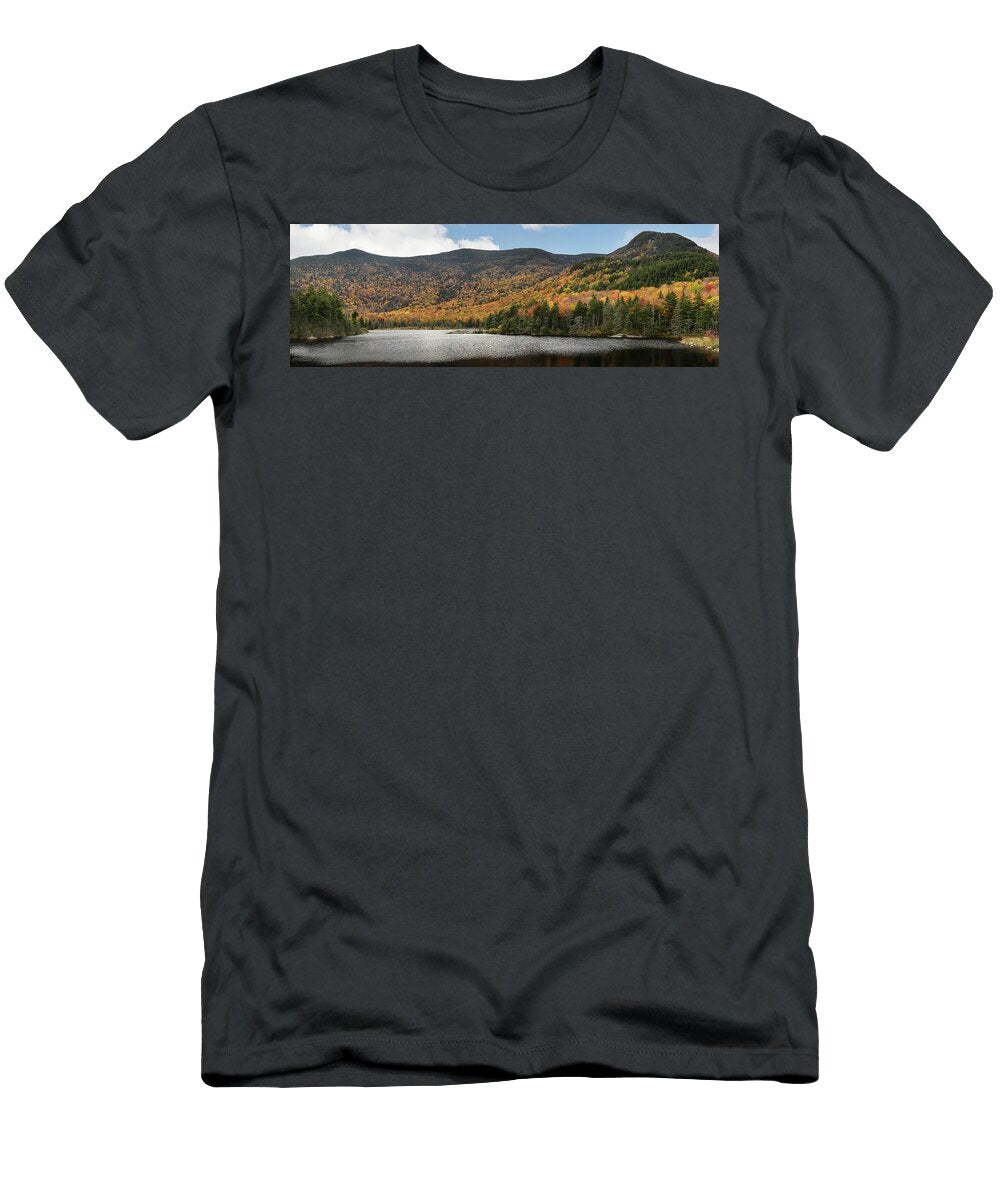 Kinsman Beaver Pond Autumn Panorama White Mountain Images T-Shirt
