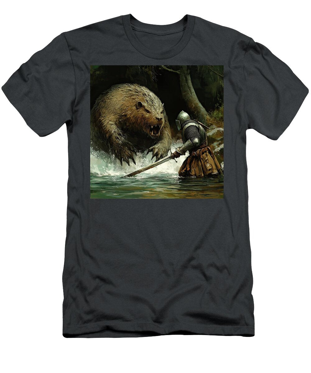 Knight At the River of Beasts Mindscape Arts T-Shirt