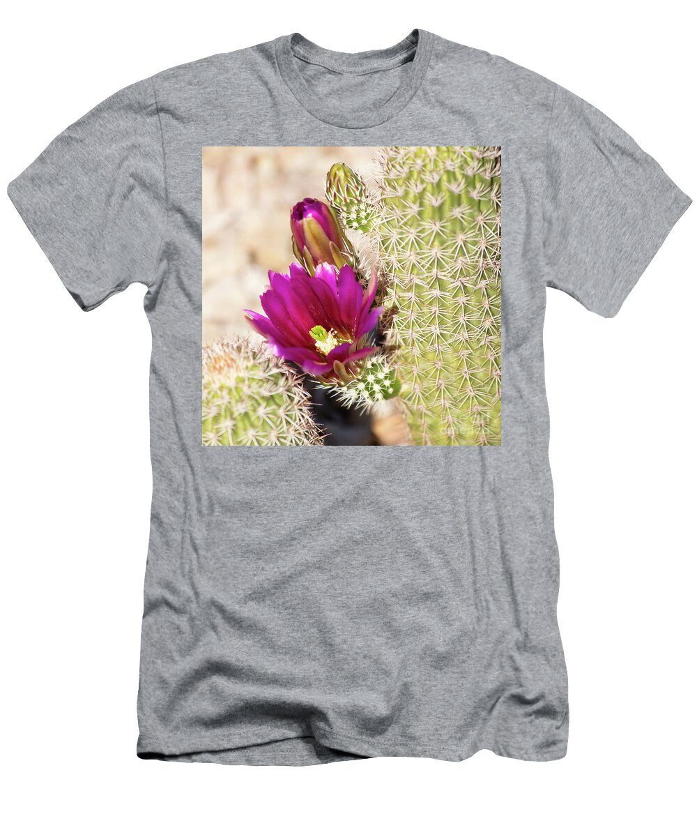 Lace Hedgehog Cactus Flower Elisabeth Lucas T-Shirt