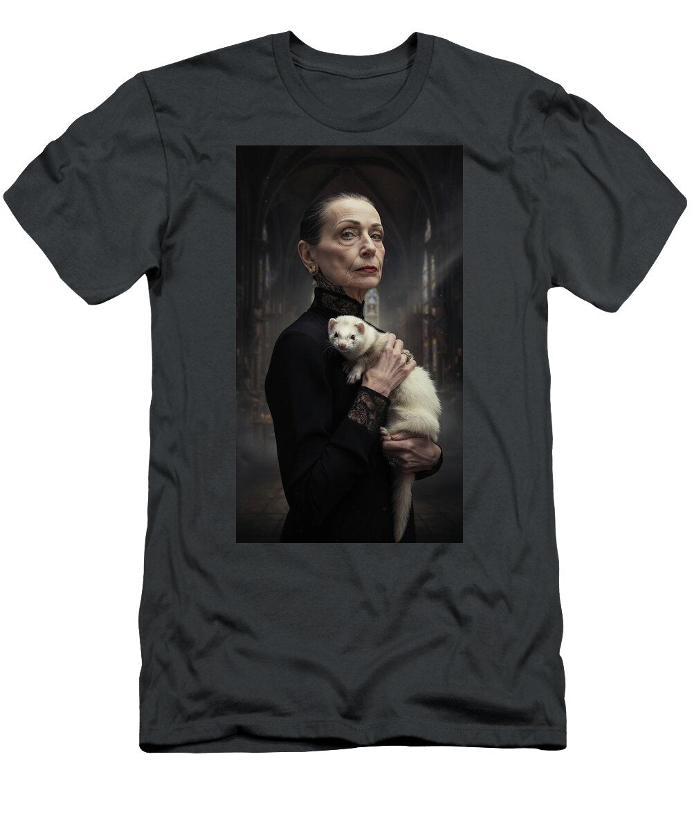 Lady with a Ferret Frank Blindblues T-Shirt