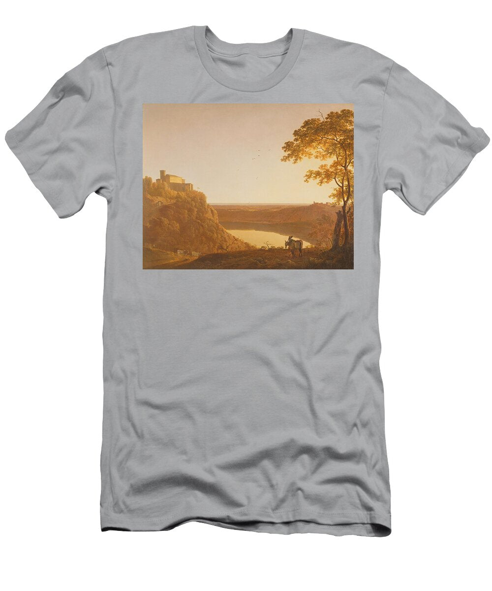 Lake Nemi At Sunset C1790 Oil on Canvas Joseph Wright of Derby T-Shirt