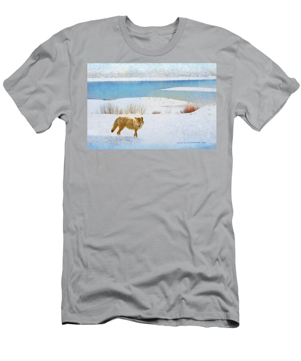 Lakeview Abstract with Coyote R Christopher Vest T-Shirt