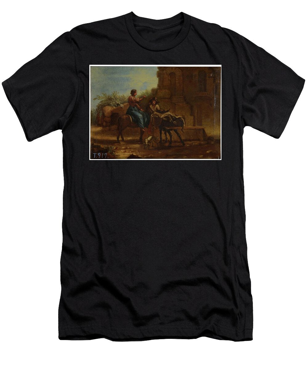 Landscape First Half of the Xviii Century Oil on Canvas Francisco Bonay T-Shirt