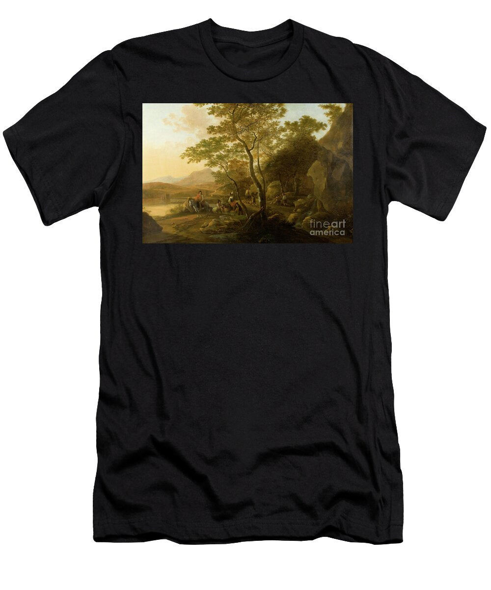 Landscape with Figures Cornelis Van Swanenburgh T-Shirt