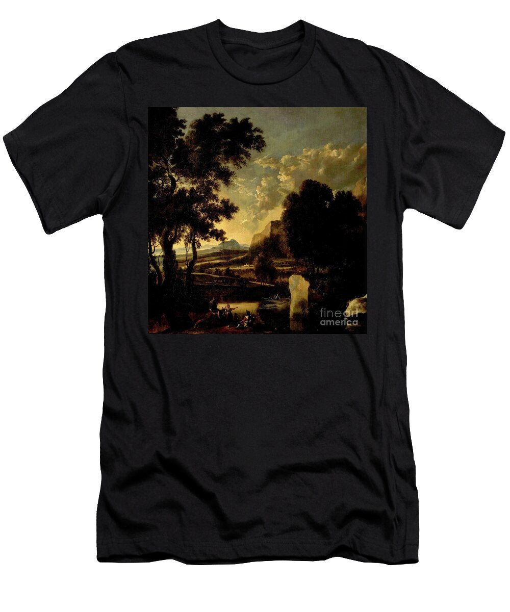 Landscape with Figures in the Foreground Jan Hackaert T-Shirt