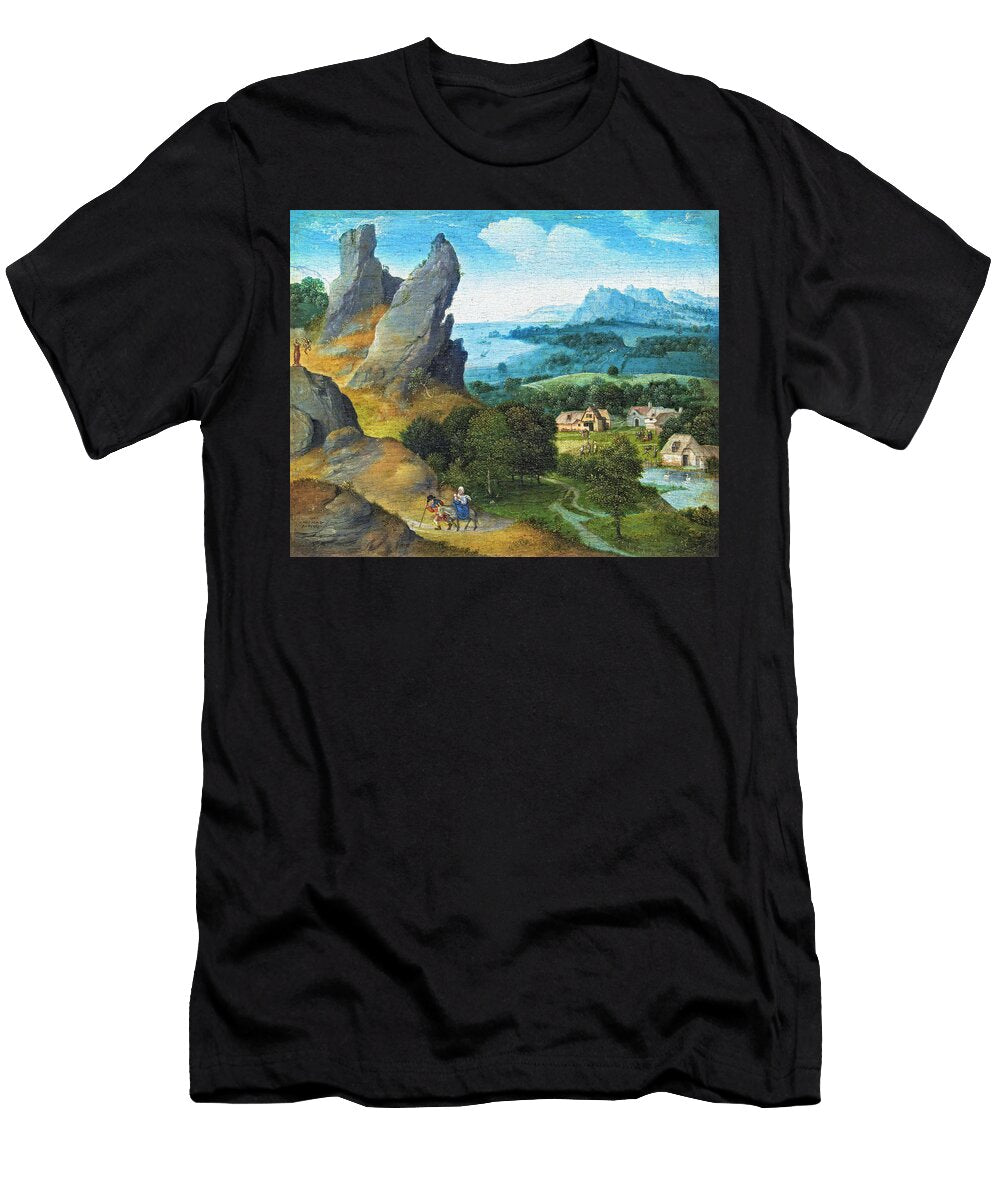 Landscape with the Flight Into Egypt By Joachim Patinir 1515 Joachim Patinir T-Shirt