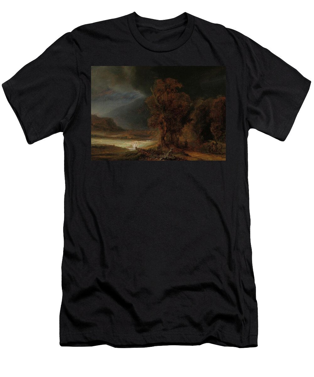Landscape with the Parable of the Good Samaritan Rembrandt Van Rijn T-Shirt