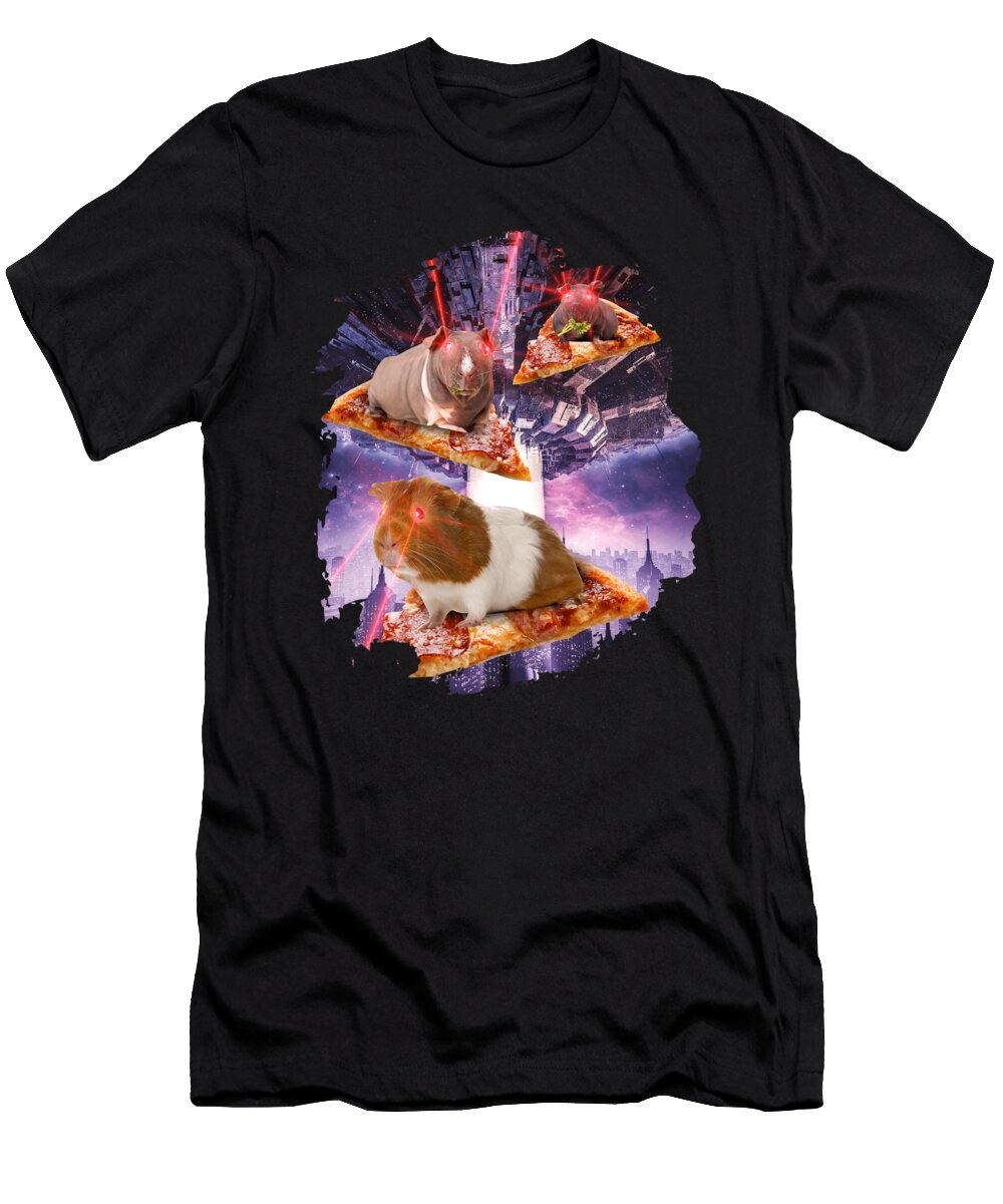 Laser Guinea Pig Pizza Mooon T-Shirt