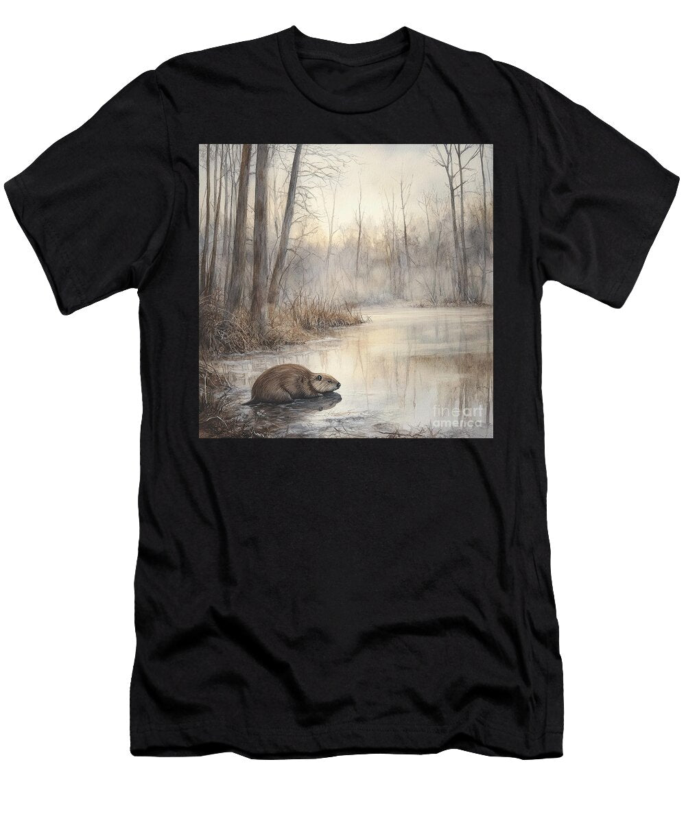 Late Autumn Beaver Elisabeth Lucas T-Shirt