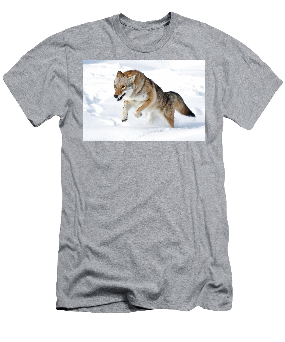 Leaping Coyote Athena Mckinzie T-Shirt