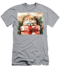 Lemming Cute Hamster in a Christmas Gift Box Watercolor Illustration Grover Mcclure T-Shirt