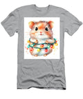 Lemming Cute Hamster with Christmas Lights Watercolor Clint Mclaughlin T-Shirt