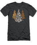 Leopard Christmas Trees Cheetah Animal Print Holiday Nishan Amanya T-Shirt