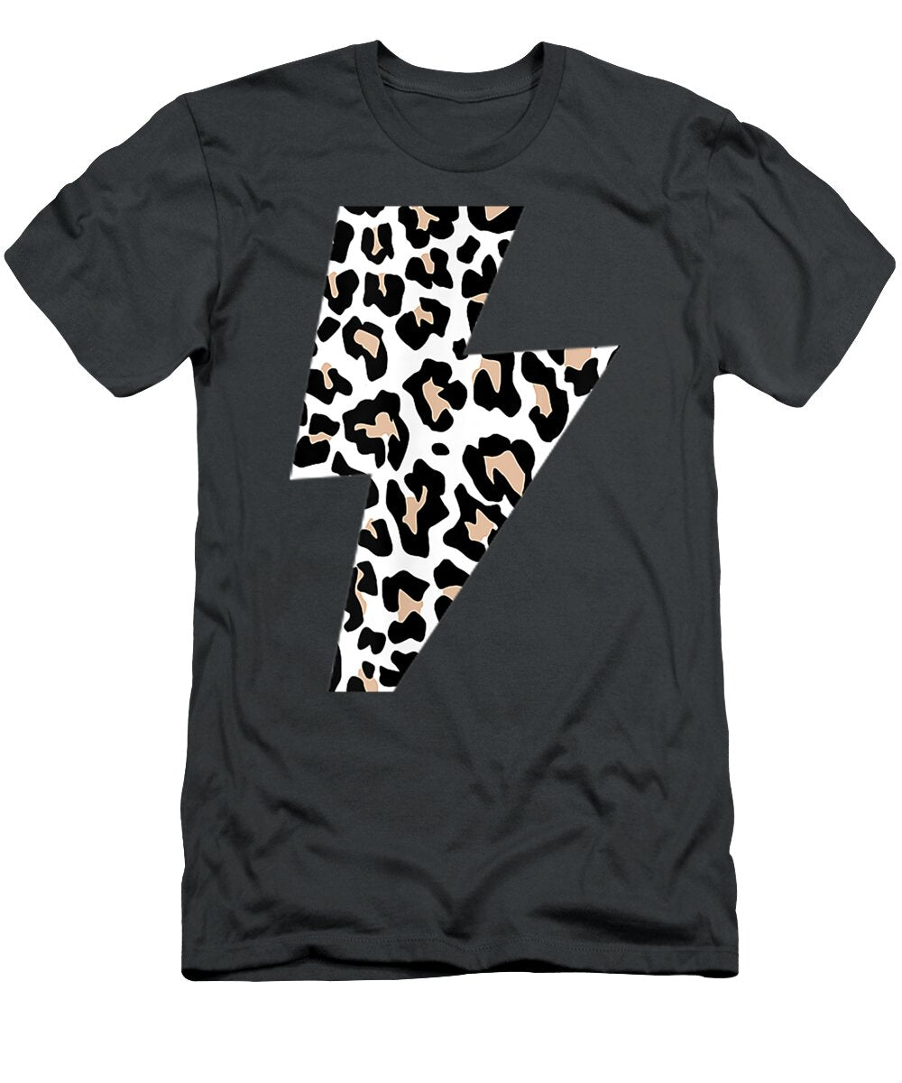 Leopard Lightning Bolt Cheetah Animal Print Dru Ryann T-Shirt