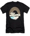 Leopard Print Leopard Rainbow Feather Mama Quote Licensed Art T-Shirt