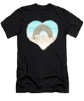 Leopard Print on Leopard Rainbow Mama Heart Quote Licensed Art T-Shirt