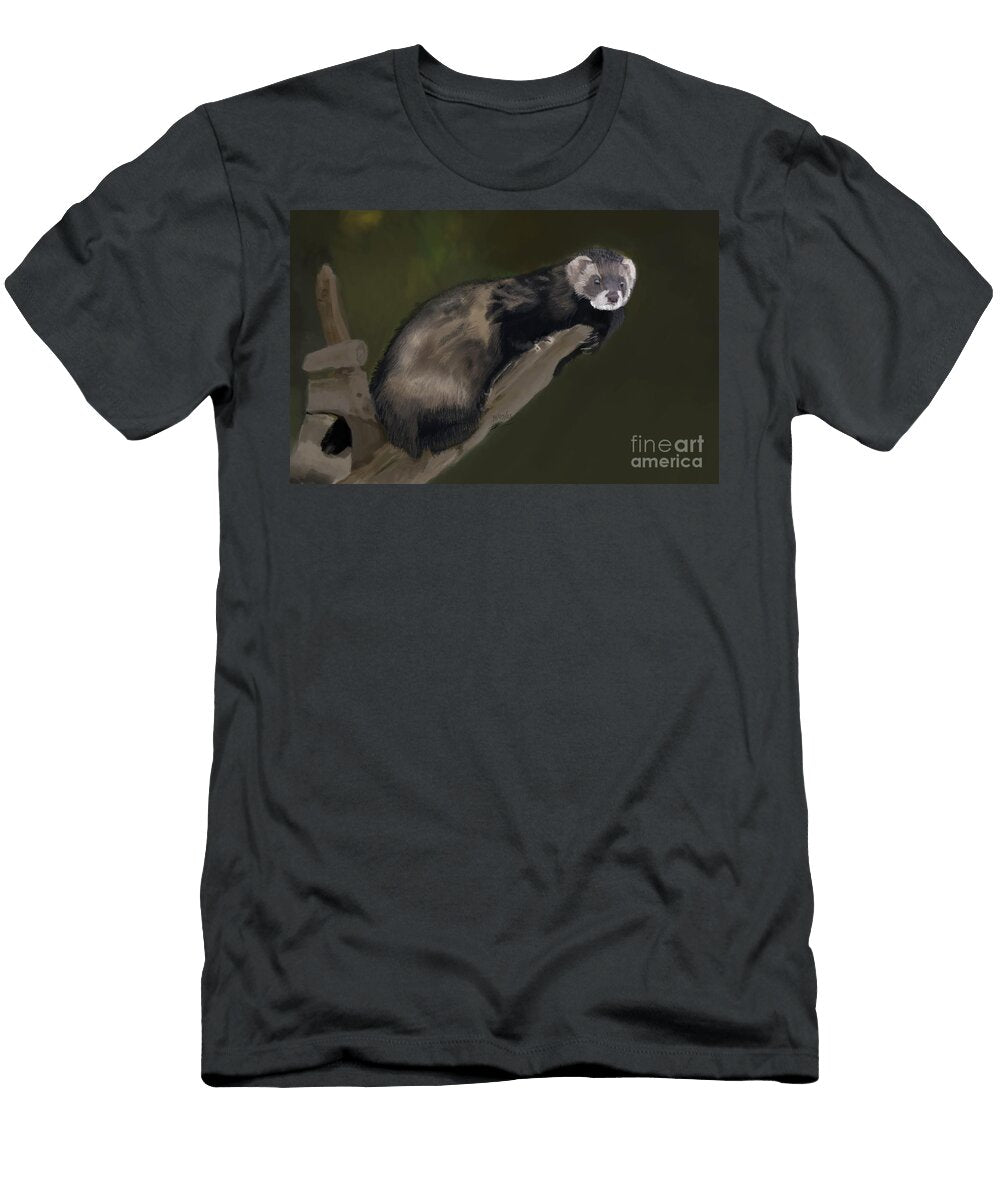 Life a Ferret Art By Roberson T-Shirt
